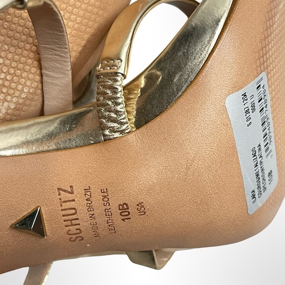 Shutz Ilara Platina Elegant Strappy Heels in size 10 - Picture 7 of 7